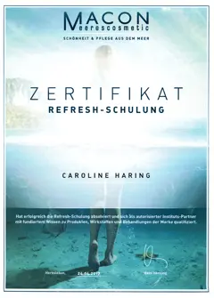 Zertifikat Refresh-Schulung (MACON) von Caroline Haring